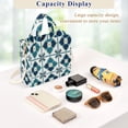 thumbnail image 5 of FORMRS Womens Corduroy Tote Bag Crossbody Shoulder Handbag with Pocket, Blue Mosaic Pattern, 5 of 7