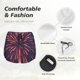 thumbnail image 4 of Balery Fireworks3 Pantalones cortos deportivos para mujer con forro y dos bolsillos, elásticos, para entrenamiento, gimnasio, yoga-Large, 4 of 7