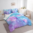 thumbnail image 3 of Homewish Gradient Flying Butterflies 7-Piece Twin Bedding Sets for Teens Children Girls,Abstract Ombre Bedding Comforter Set,Dreamy Princess Breathable Sheet Sets,Ultra Soft Home Decor,Reversible, 3 of 8