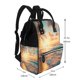 thumbnail image 2 of Disketp Tropical Sunset Beach Scene Mochila de Pañales de Gran Capacidad con Múltiples Bolsillos, Mochila de Viaje Multifuncional para Bebé, Unisex, Moderna y Resistente, 2 of 6