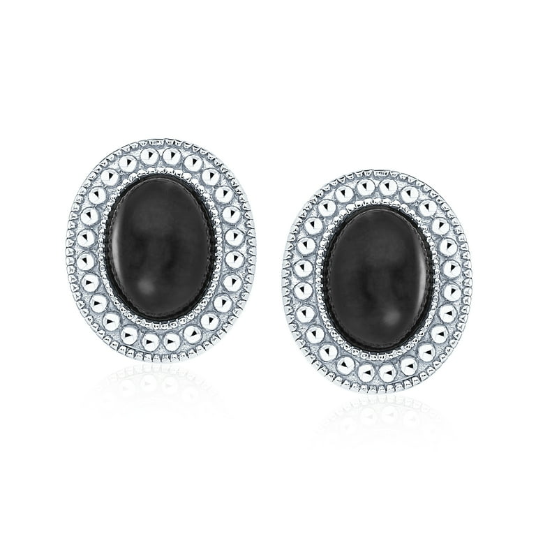Small Oval Stabilized Turquoise Post Stud Earrings Sterling Silver Small Oval Stabilized Turquoise Post Stud Earrings Sterling Silver