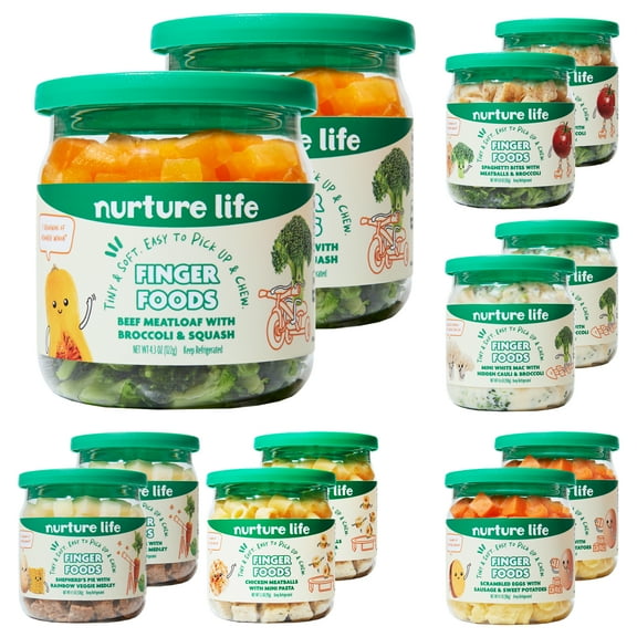 Nurture Life Baby Stage 3 Finger Food Favorites 12-Meal Variety Pack, Organic Focus