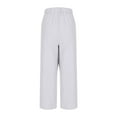 thumbnail image 5 of Linen Pants Women Sevevn Womens Linen Pants Casual Loose Wide Leg Pants Elastic Waist Palazzo Pants Trousers with Pockets, 5 of 7
