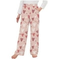 thumbnail image 2 of ATOGUTA Kids Valentine's Day Sleep Bottoms Lounge Pajama Pants for Boys Girls Size 4-14, 2 of 4