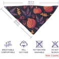 thumbnail image 3 of 2 Pcs Pumpkin Thanksgiving Fall Cat Bandana Puppy Bandanas Adjustable Dog Bib Scarf Accessories Square Dog Scarves for Pet Dog Rabbit Birthday Gift, 3 of 6