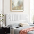 thumbnail image 2 of Tufted Headboard, Twin, White, Velvet, Mid Century Bedroom, Modern Contemporary Boutique HB35257, 2 of 9