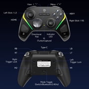 QUCOPRE Wireless Gaming Controller for PC,Switch,Android,iOS,Steam, with Charging Dock/TMR Joysticks/Dual-Mode Triggers/6-Axis Gyro/Programmable Buttons