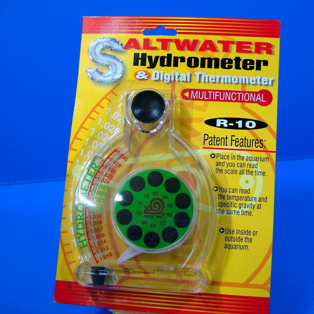 saltwater Hydrometer & Digital Thermometer aquarium NEW