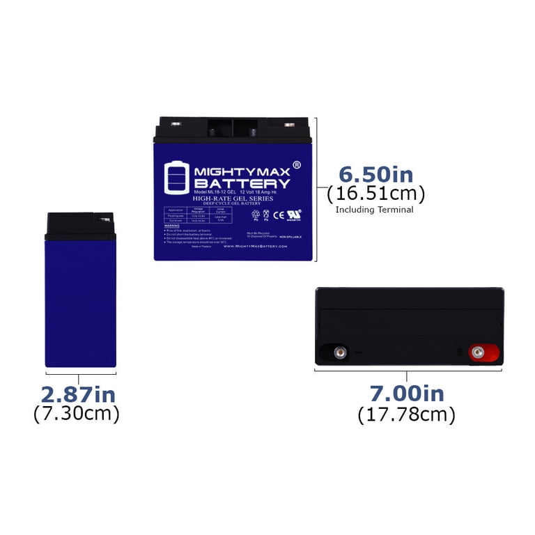 12V 18AH GEL Battery Replaces Briggs Stratton Generator 193043GS