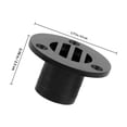thumbnail image 2 of OUNONA 1Pcs Deck Drain Adapter Black Nylon for Deck Maintenance and RVs, 2 of 8