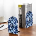 thumbnail image 5 of Picia Evil Eye Pattern Wood Bookends for Shelves,Non-slip Bookends, Heavy Duty Wooden Bookend Support,1 Pair, 5 of 8