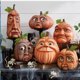 thumbnail image 5 of Otoño Calabaza Falsa Con Rica Expresión Para La Decoración De Acción De Gracias De Halloween Speravity HA043587-04, 5 of 6