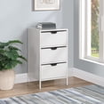 thumbnail image 3 of Freeport 3-Drawer Accent Storage Cabinet Engineered Wood in White, 3 of 10