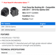 thumbnail image 2 of Front Sway Bar Bushing Kit - Compatible with 2011 - 2016 Kia Optima GAS 2012 2013 2014 2015, 2 of 2