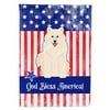 Carolines Treasures BB3025GF Patriotic USA Samoyed Flag Garden Size , Small, multicolor