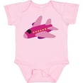thumbnail image 3 of Inktastic Girls Pink Airplane Pilot Girls Baby Bodysuit, 3 of 5