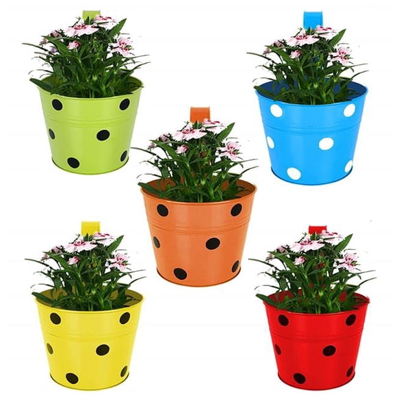 Deroma 225964 Jardinière Ronde Duo 8.3 x 6.4 Po, GRAPHITE - Lot de 10