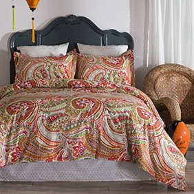 Echo Design Guinevere Comforter Set Queen Coral Walmart Com