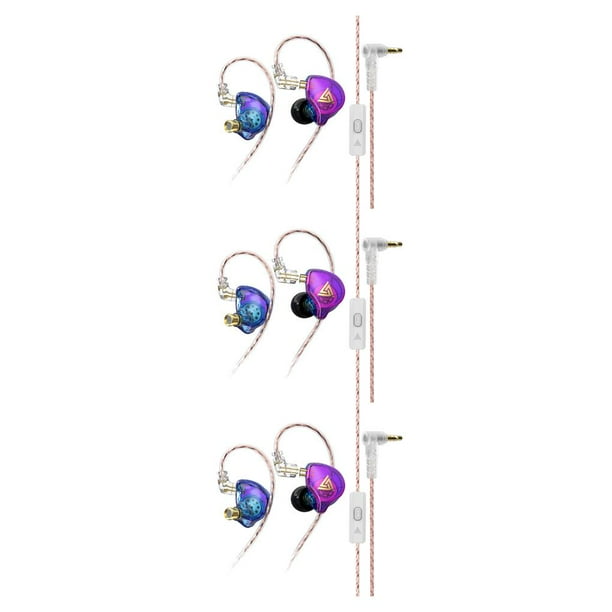 Bearachild Auriculares AK6 PLUS con gancho para la oreja, auriculares HiFi de 2 pines para juegos, auriculares portátiles con manos libres para Type4 NO4