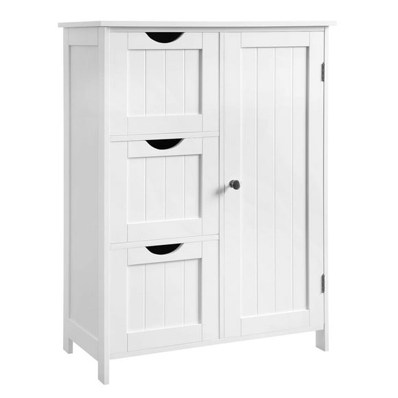 VASAGLE Armoire de Sol, Blanc