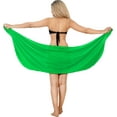thumbnail image 5 of HAPPY BAY Women's Beach Wrap Bikini Swimwear Cover up Skirt Summer Wraps Beachwear Sarong Coverups Swimsuits for Women One Size Short Shamrock Green_S924, 5 of 5