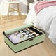 thumbnail image 3 of Organizador de ropa interior , caja de almacenamiento de calcetines con tapa, 44x29x12,5 cm, gran capacidad, organizador debajo de Verde perfecl Organizador de ropa interior, 3 of 8
