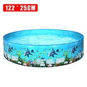 4ft - 8ft Family Swimming Pool Garden Outdoor Summer Kids Paddling Pools, No inflation Pool