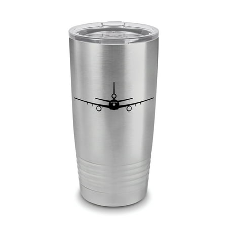 

KC-10 Extender Tumbler 20 oz - Laser Engraved w/ Clear Lid - Polar Camel - Stainless Steel - Vacuum Insulated - Double Walled - Travel Mug - dc-10 dc10 airliner