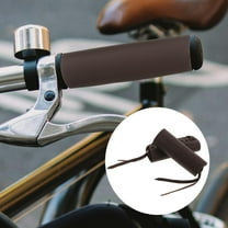 OUNONA 2 Pcs Motorcycle Hand Grips Cover 11.00X11.00X0.10CM Light Brown