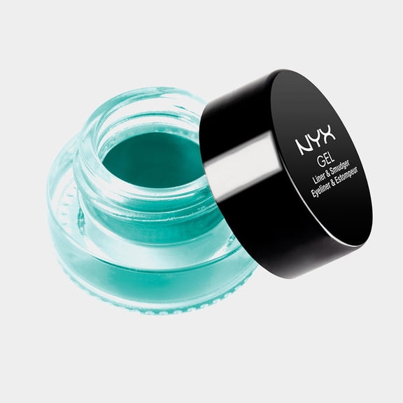 NYX Professional Makeup Gel Eyeliner and Smudger, Danielle, Teal, 0.11 Ounce