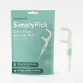 thumbnail image 1 of Hilo dental y púa, 2 en 1, SimplyPick, 50 unidades, 1 of 9