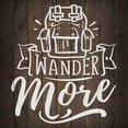 thumbnail image 1 of Wander More Inpiration Camping Rustic Looking Wood Sign Wall Décor Gift 12 x 12 Wood Sign B3-12120061007, 1 of 2