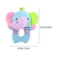 thumbnail image 2 of Frcolor Baby Rattle Toys Rattles Hand Teether Months Infant 6 0 Musical Shaking Animal Shaker Grasping Stuffed Plush Teething, 2 of 7