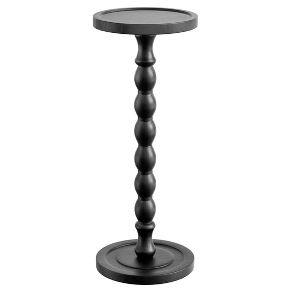 Small Round Side Table, Rubberwood‌ Drink Table for Small Spaces
