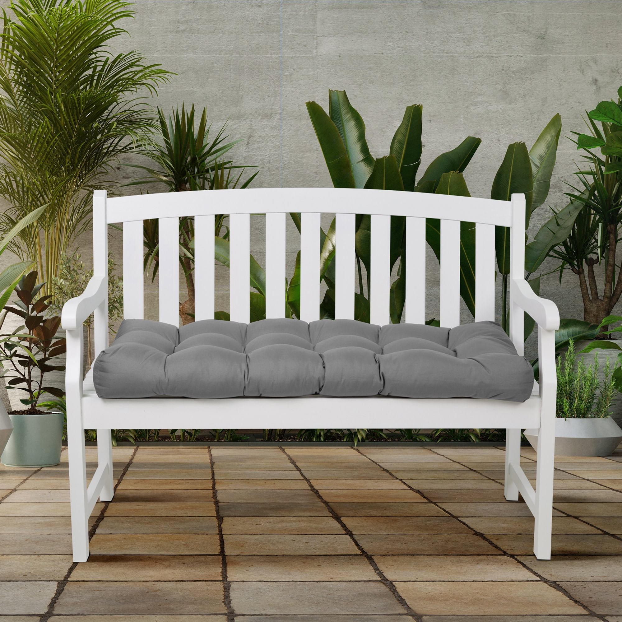 Patio Bench Cushion, Moon Mist, 48”W