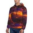 thumbnail image 3 of Daiia Sunset Valley Western Cowboy for Men's Fashion Hoodies & Sweatshirts with Kangaroo Pocket Hooded Sweatshirt Breathable & Moisture Wicking-Medium, 3 of 7