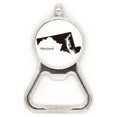thumbnail image 1 of Maryland America usa mapa silueta Acero inoxidable Metal cerveza tapa sacacorchos, 1 of 3