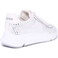 thumbnail image 3 of Guess Deglitz Women's Lace Up Rhinestone Trainers In Silver Size 5.5, 3 of 6