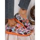 thumbnail image 2 of Women's Slip-On Loafers, Lightweight Fabric Flat Shoes, Fashionable Heart Patterned White Shoes For Sports & Leisure, 2 of 4