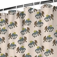 thumbnail image 3 of Light Pink Bigfoot and Mountain Pattern Shower Curtain 36"x72" ,Bathroom Decorative Shower Curtains Set with 12 Hooks,Modern Waterproof Washable Shower Curtain, 3 of 6