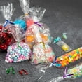 thumbnail image 2 of Paquete de 100 bolsas para caramelos, 23 x 15 cm, bolsas de celofán transparente con 100 bridas, bolsas transparentes, bolsas de regalo para caramelos, bolsas de celofán para dulces,, 2 of 5