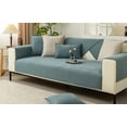 thumbnail image 5 of COFEST Herringbone Chenille Fabric Sofa Cover - Protects from Stains & Pet Damage, Machine Washable, Extends Sofa Life, Easy & Affordable Home Refresh Blue, 5 of 7