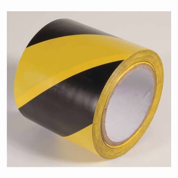 Incom Floor Tape,Black/Yellow,4 inx54 ft,Roll VHT410