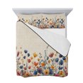 thumbnail image 7 of Colorful Spring Floral King Size Down Alternative Comforter, Lightweight Comforter Quilt Bedding Set with Pillow Shams Elegant Summer Botanical Rustic All Seasons Bed Comforter Duvet Insert 96"x106", 7 of 7