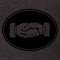 thumbnail image 3 of CafePress - Psi Upsilon Handshake T Shirt - Mens Football Shirt, 3 of 4