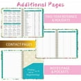 thumbnail image 4 of 2023 Day Planner with Flexible Cover A5 Weekly and Monthly Planner January December Twin-Wire Binding Diary Notebook with Elastic Closure Inner Pocket, 4 of 9