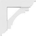 thumbnail image 3 of 3"W x 18"D x 18"H Standard Merced Architectural Grade PVC Bracket with Traditional Ends, 3 of 11