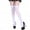 White, variant on Prolriy Thigh High Socks for Women, Women Girls Solid Chriatmas Knee Socks Stockings Silk Stockings Womens Socks Black One Size