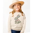 thumbnail image 3 of Ink-Printed Camo Bunny Easter Sweatshirt for Women Teens Girls Spring Pullover Natural Heather Sweatshirt Youth Medium, 3 of 8