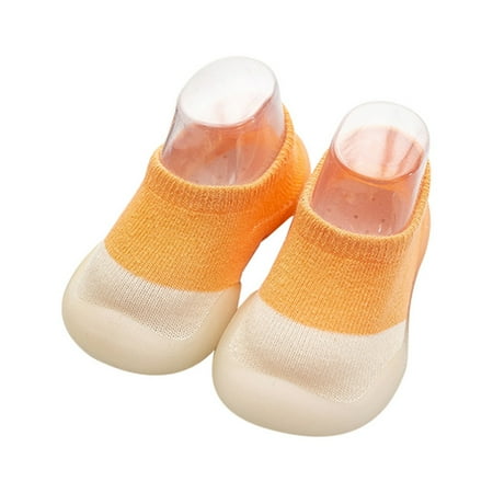 

DraggmePartty Infant Color Matching Cute Kids Doll Soft Soled Child Floor Socks Shoes Toddler First Walkers